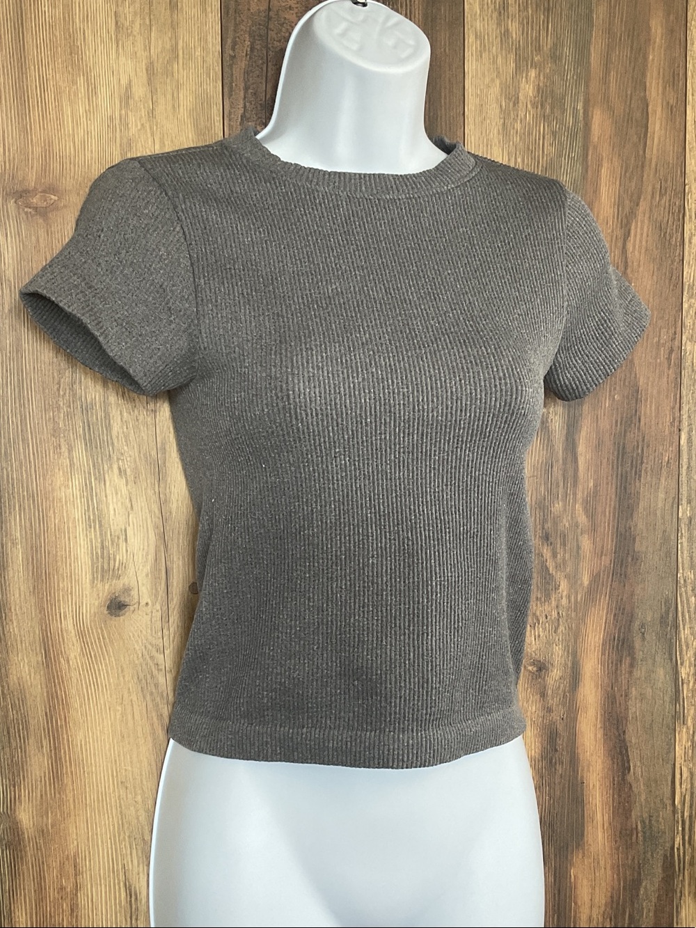 Old Navy Ribbed Short Sleeve Knit Fitted Top S C284